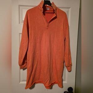 Anniewear Vibrant Coral Casual Dress